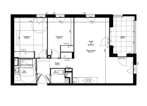 t3 à la location -   73200  ALBERTVILLE, surface 63 m2 location t3 - UBI480530240